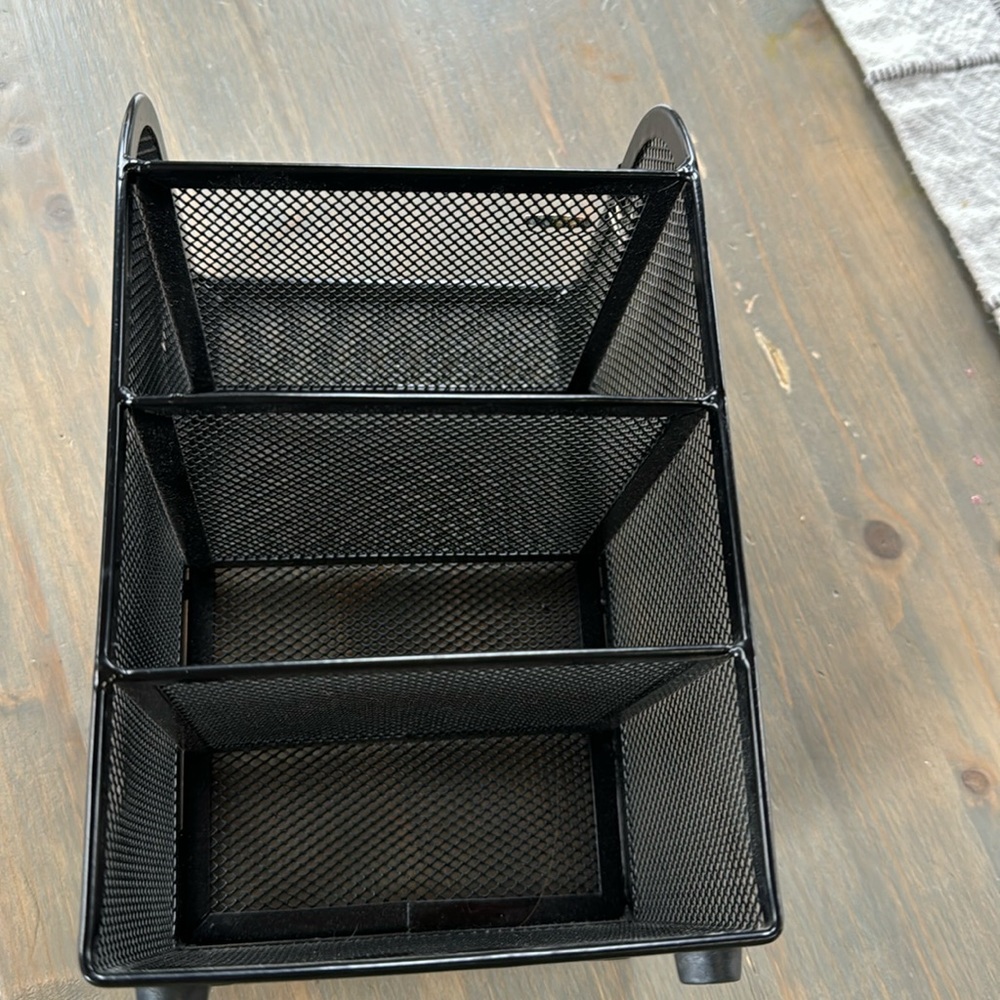 Rubbermaid desk organizer.